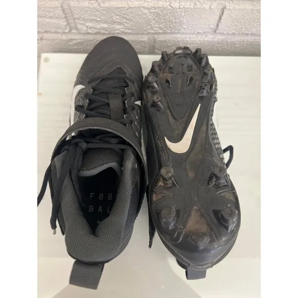 Nike Alpha Black Menace Varsity 2 Men's Football Cleat Size 12
