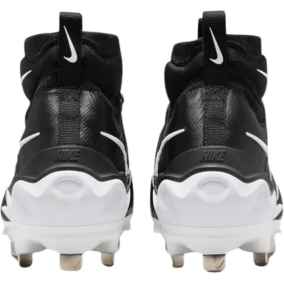 Nike Alpha Huarache NXT Black White Metal Cleats DJ6517-001 Men Size 9.5 NWOT‎