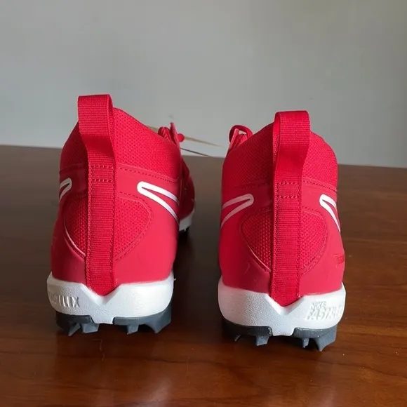 Nike Alpha Menace 3 Shark Football Men’s Cleats Red/White CV0582-616 New