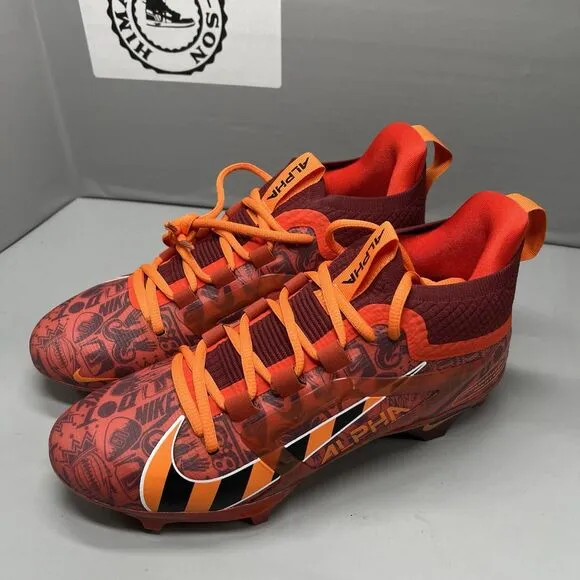 Nike Alpha Menace 4 Elite NRG (FQ4046-600) Red Football Cleats Men Size 9 NEW