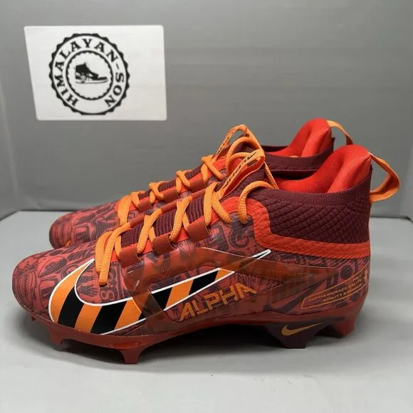Nike Alpha Menace 4 Elite NRG (FQ4046-600) Red Football Cleats Men Size 9 NEW