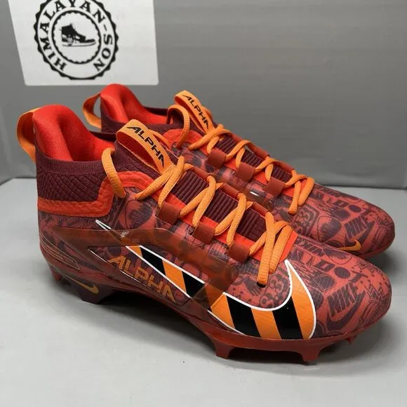 Nike Alpha Menace 4 Elite NRG (FQ4046-600) Red Football Cleats Men Size 9 NEW