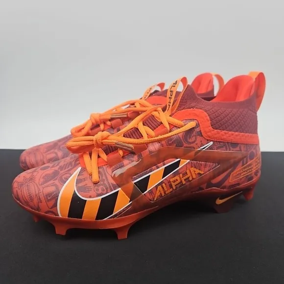 Nike Alpha Menace 4 Elite NRG FQ4046-600 Red Football Cleats Men's Size 7.5 New