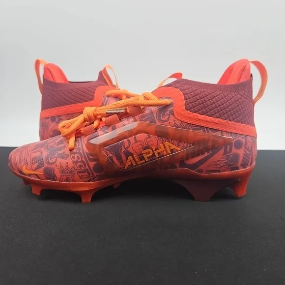 Nike Alpha Menace 4 Elite NRG FQ4046-600 Red Football Cleats Men's Size 7.5 New