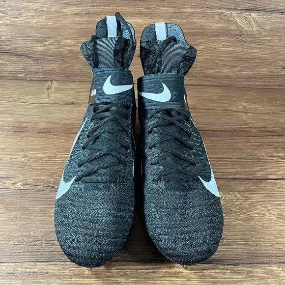 Nike Alpha Menace Elite 2 Black Football Cleats Athletic Shoes Men’s Size 11.5