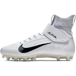 NIKE ALPHA MENACE ELITE 2 FLYKNIT FOOTBALL WHITE MEN'S SIZE 13W Wide NEW