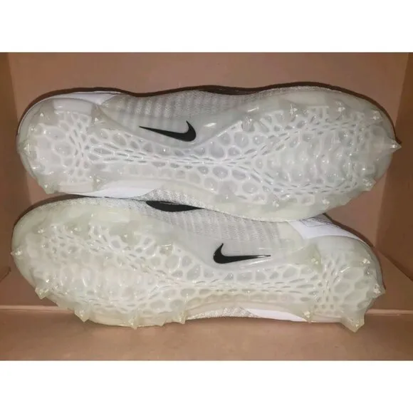 NIKE ALPHA MENACE ELITE 2 FLYKNIT FOOTBALL WHITE MEN'S SIZE 13W Wide NEW