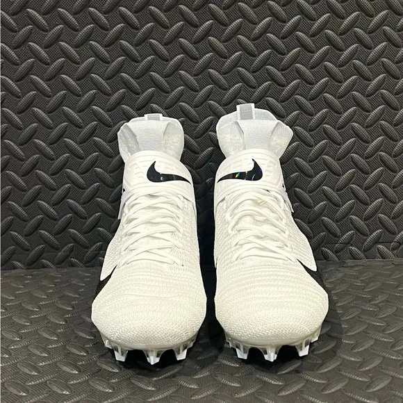 Nike Alpha Menace Elite 2 Flyknit White Football Cleats‎ Mens Sizes