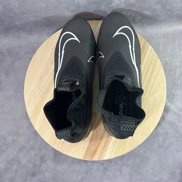 Nike Alpha Menace Elite 3 Flyknit Black Football Cleats Shoes Mens 13 CT6648-010