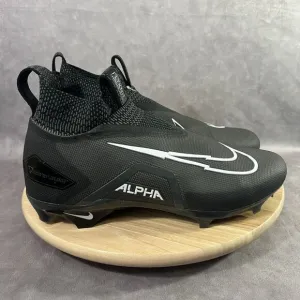 Nike Alpha Menace Elite 3 Flyknit Black Football Cleats Shoes Mens 13 CT6648-010