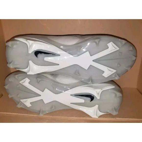NIKE ALPHA MENACE ELITE 3 FLYKNIT FOOTBALL WHITE MEN'S SIZES 11 &amp; 12 NEW