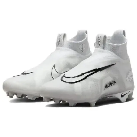 Nike Alpha Menace Elite 3 Men's Football Cleats Shoes Size 10.5 White CT6648-109