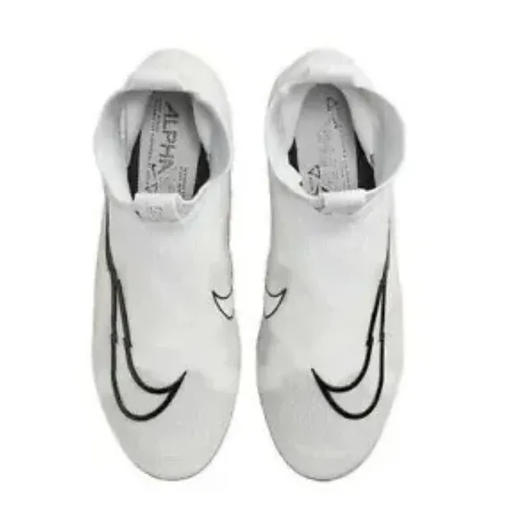 Nike Alpha Menace Elite 3 Men's Football Cleats Shoes Size 10.5 White CT6648-109