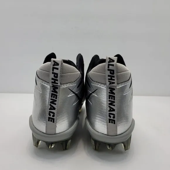 Nike Alpha Menace Men's Gray Black Football Cleats 871451-001 US Size 12
