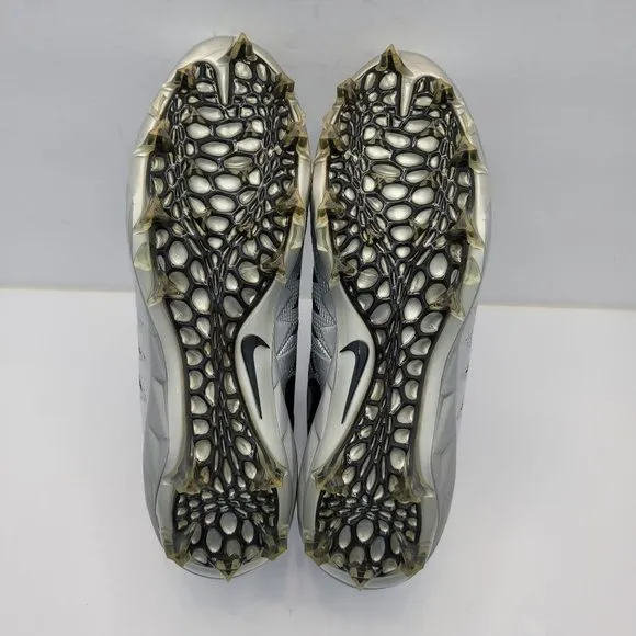 Nike Alpha Menace Men's Gray Black Football Cleats 871451-001 US Size 12
