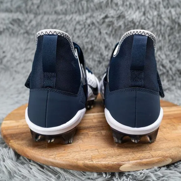 Nike Alpha Menace Pro 2 Football Cleats White Navy Blue BV3945-102 Men’s Size 14