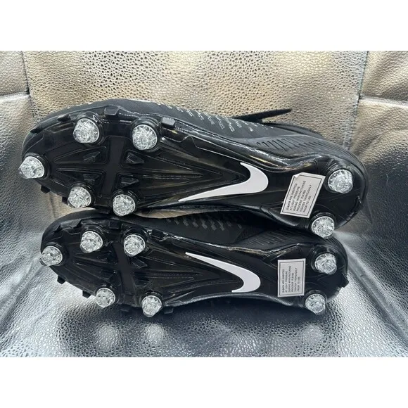 Nike Alpha Menace Pro 2 Panda Black Football Cleats, Size 11.5 CK4277-001