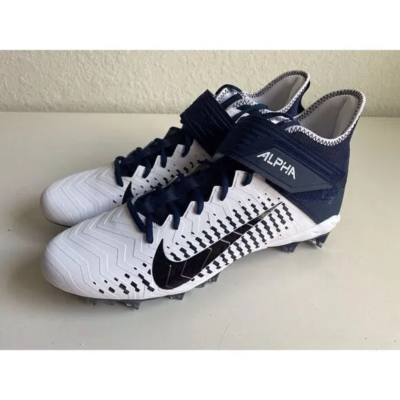 Nike Alpha Menace Pro 2 MID Football Cleats BV3945-102 Midnight Navy Men’s Sz 15