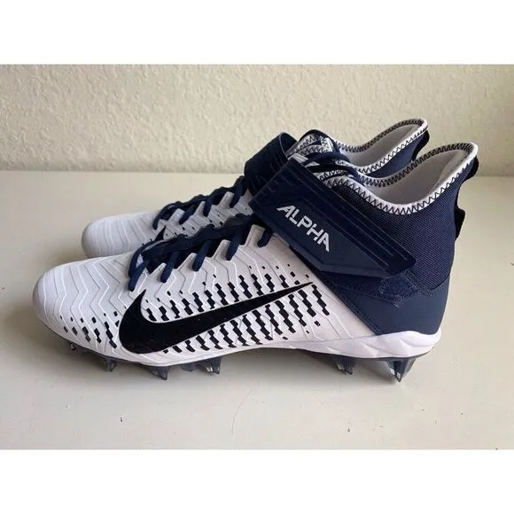 Nike Alpha Menace Pro 2 MID Football Cleats BV3945-102 Midnight Navy Men’s Sz 15