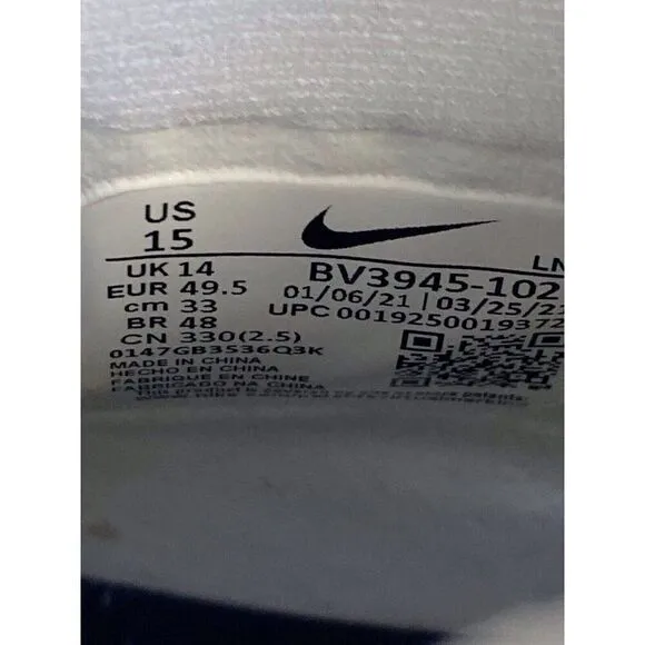 Nike Alpha Menace Pro 2 MID Football Cleats BV3945-102 Midnight Navy Men’s Sz 15