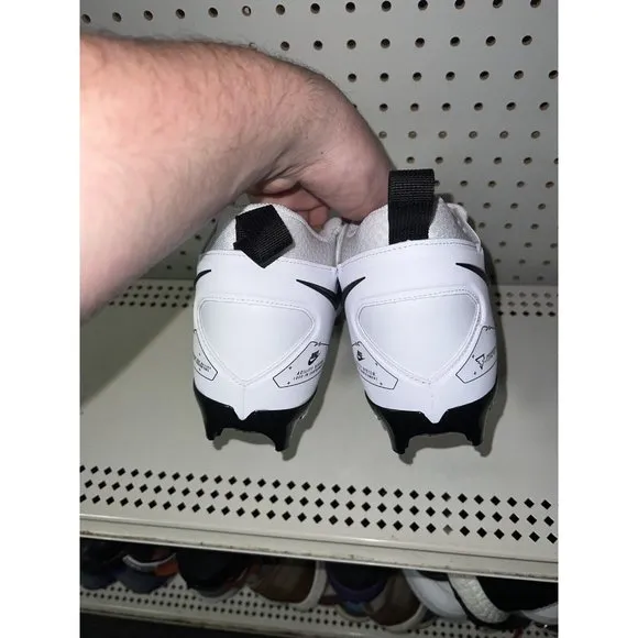Nike Alpha Menace Pro 3 Mens Football Cleats Size 11 White Black CT6649-100