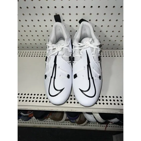 Nike Alpha Menace Pro 3 Mens Football Cleats Size 11 White Black CT6649-100
