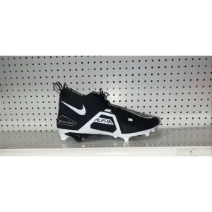 Nike Alpha Menace Pro 3 Mens Football Cleats Size 12 Black White CT6649-001