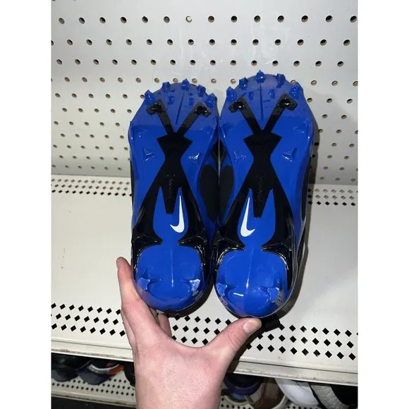 Nike Alpha Menace Pro 3 Mens Football Cleats Size 8.5 Black Blue CT6649-007