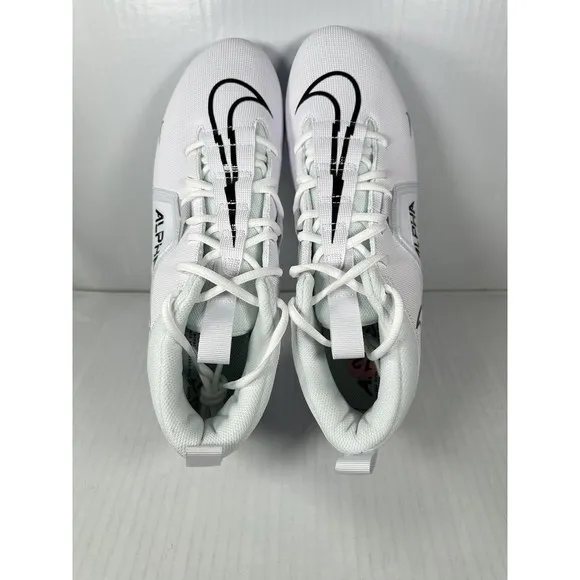 Nike Alpha Menace Varsity 3 White Football Cleats Mens Size 10 CV0586-109 NEW