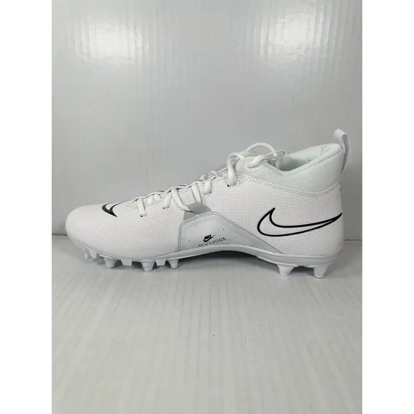 Nike Alpha Menace Varsity 3 White Football Cleats Mens Size 12 CV0586-109 NEW