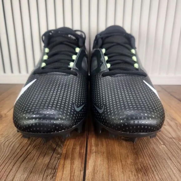 Nike Alpha Menace 4 Pro Football Cleats Men 13 Black Molded Sport FD7037-001 NEW