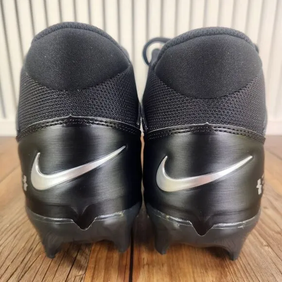 Nike Alpha Menace 4 Pro Football Cleats Men 13 Black Molded Sport FD7037-001 NEW