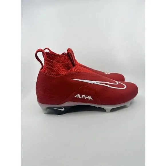 Nike Alpha Menace Elite 3 Red White Football Cleats CT6648-616 Men’s Size 10