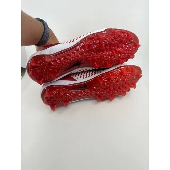 Nike Alpha Menace Pro 2 Mid Men's Size 10 Football Cleats Red White BV3945-105