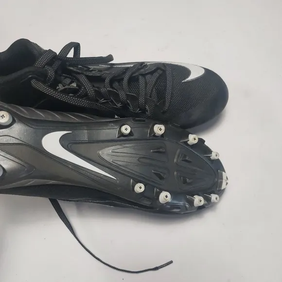 Nike Alpha Pro 2 3/4 TD Shoes Men's 16 Black Low Top Football Cleats.