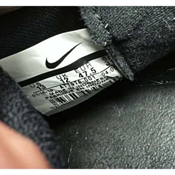Nike AT7978 001 Superfly 7 Academy TF Unisex Soccer Shoes Black Grey Sz 13