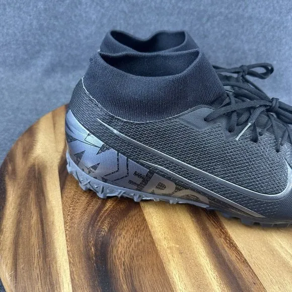 Nike AT7978 001 Superfly 7 Academy TF Unisex Soccer Shoes Black Grey Sz 13