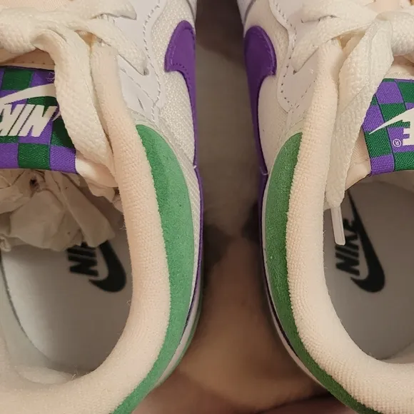Nike Attack Court Green and Hyper Grape Shoes