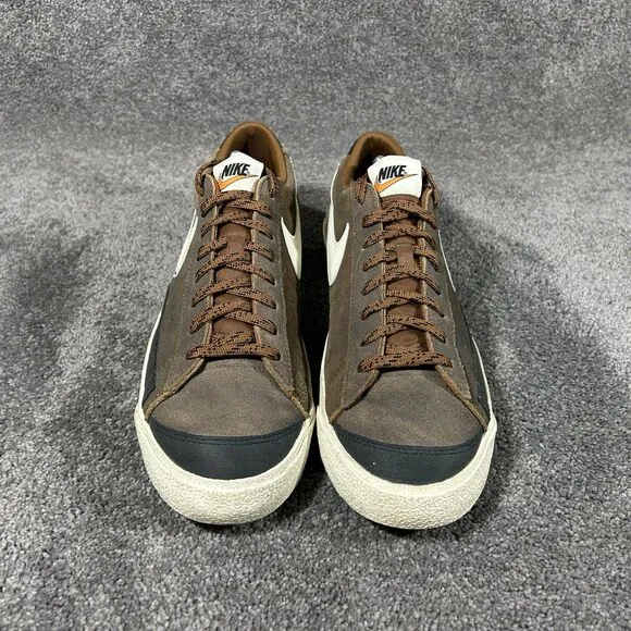 Nike Blazer Low '77 PRM Brown Black White Shoes Sneakers DX4433-200 Mens Size 11