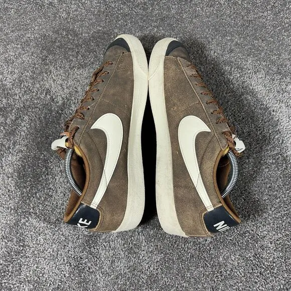 Nike Blazer Low '77 PRM Brown Black White Shoes Sneakers DX4433-200 Mens Size 11