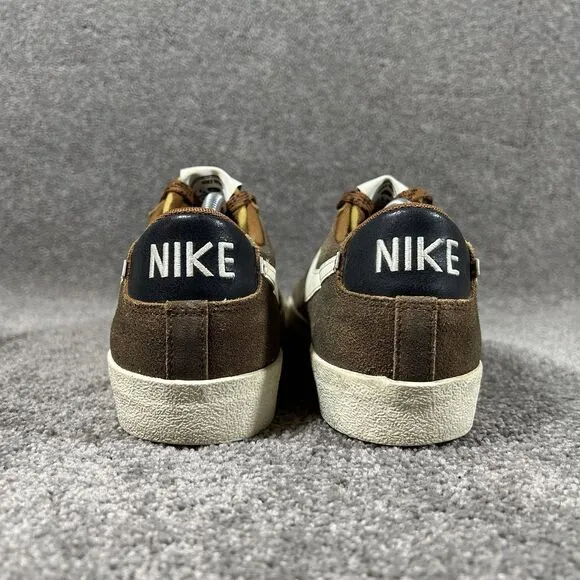 Nike Blazer Low '77 PRM Brown Black White Shoes Sneakers DX4433-200 Mens Size 11