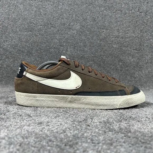 Nike Blazer Low '77 PRM Brown Black White Shoes Sneakers DX4433-200 Mens Size 11