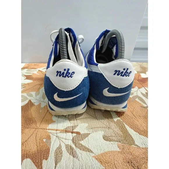 Nike Cortez Blue &amp; White Sneakers Women's Shoes Size 8