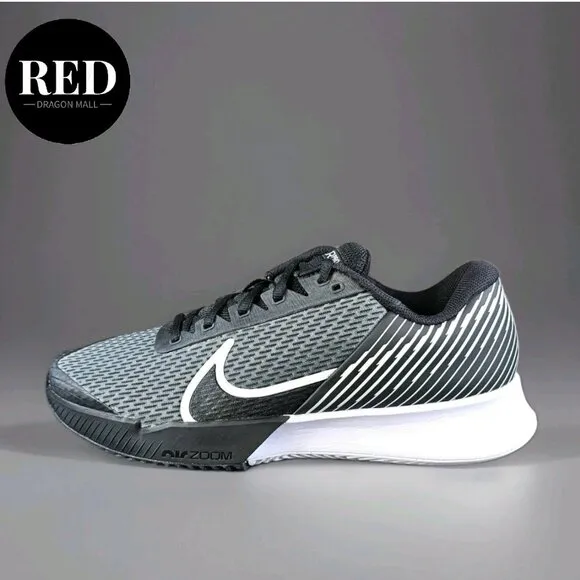 Nike Court Air Zoom Vapor Pro 2 Tennis Shoes Black White DV2024-001 - Women's 12