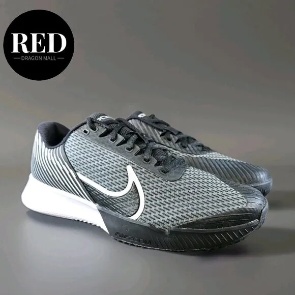 Nike Court Air Zoom Vapor Pro 2 Tennis Shoes Black White DV2024-001 - Women's 12