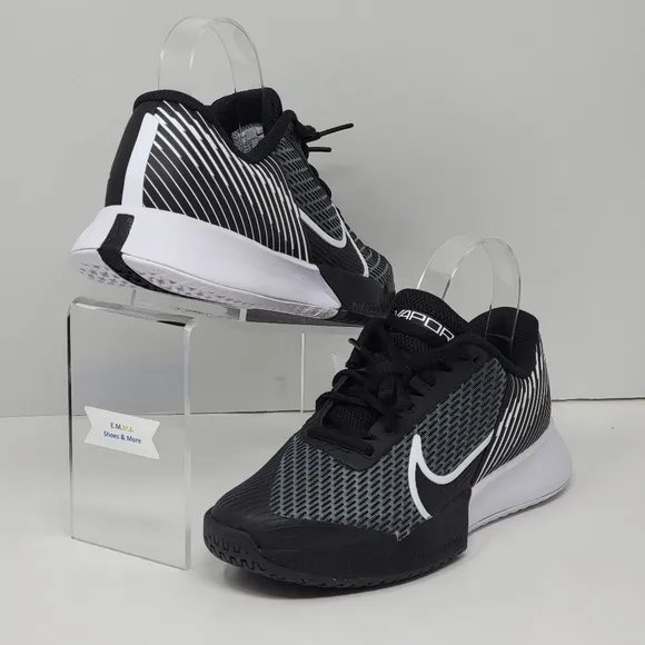 Nike Court Air Zoom Vapor Pro 2 Womens Size 6.5 Black White Shoes FB2200-001 New