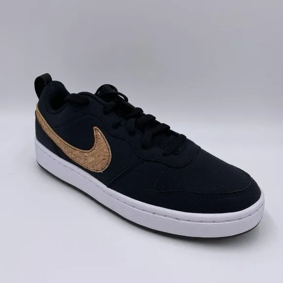 Nike Court Borough Low 2 CNVS Black Womens Shoes