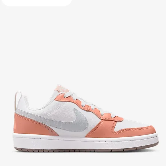 Nike Court Borough Low 2 SEOlder Kids' Shoes size 4.5Y new  White/Light Madder