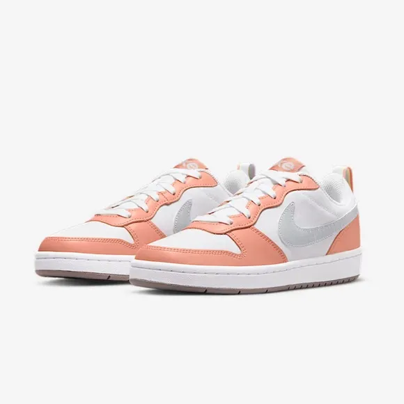 Nike Court Borough Low 2 SEOlder Kids' Shoes size 4.5Y new  White/Light Madder