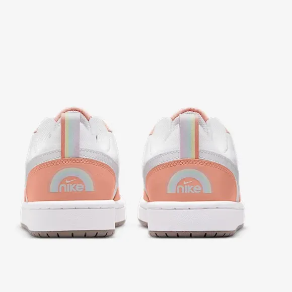 Nike Court Borough Low 2 SEOlder Kids' Shoes size 4.5Y new  White/Light Madder